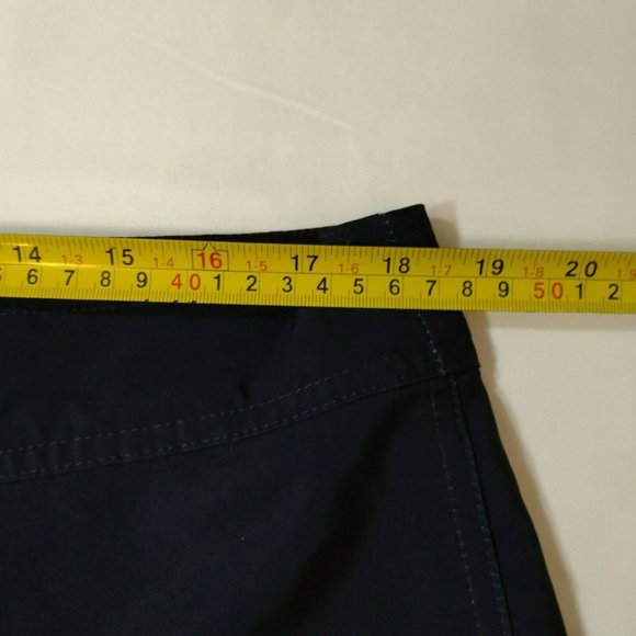 Quicksilver Navy Red Board Shorts Size 36 - Picture 9 of 11